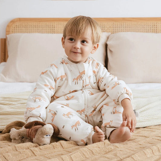 Gigoteuse avec pied à motif de renard