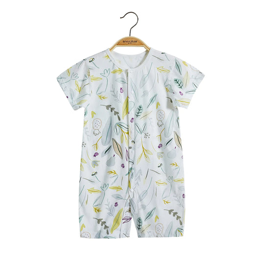 Turbulette été bébé coton feuille fraîche